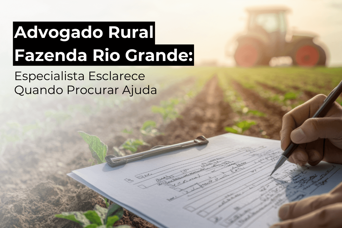 Advogado Rural na Fazenda Rio Grande: Especialista Esclarece Quando Procurar Ajuda